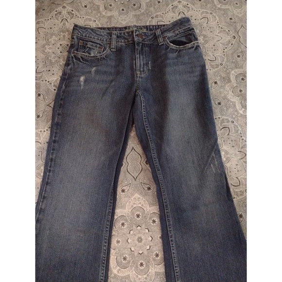 Womens American Eagle Size 8 Regular Fit Favorite Denim Blue Jeans Waist 30 - Picture 4 of 12